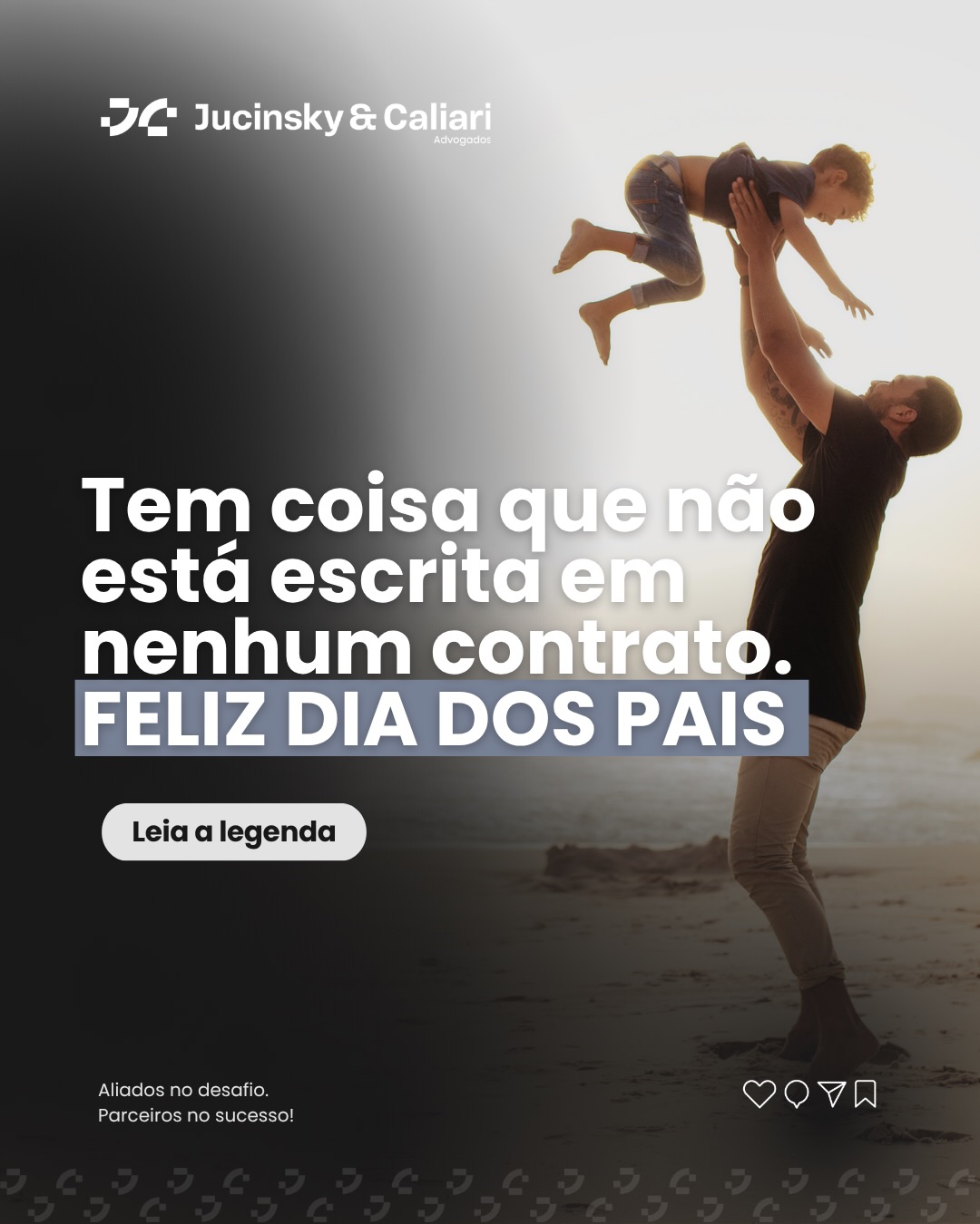 Home 9 Tem coisa que não está escrita em nenhum contrato. O pai que acorda cedo, que aguenta calado, que…