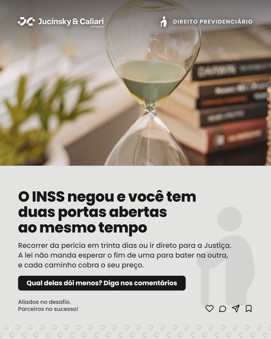 Home 8 O INSS NEGOU E VOCÊ TEM DUAS PORTAS ABERTAS AO MESMO TEMPO A carta chega, a perícia diz que você …