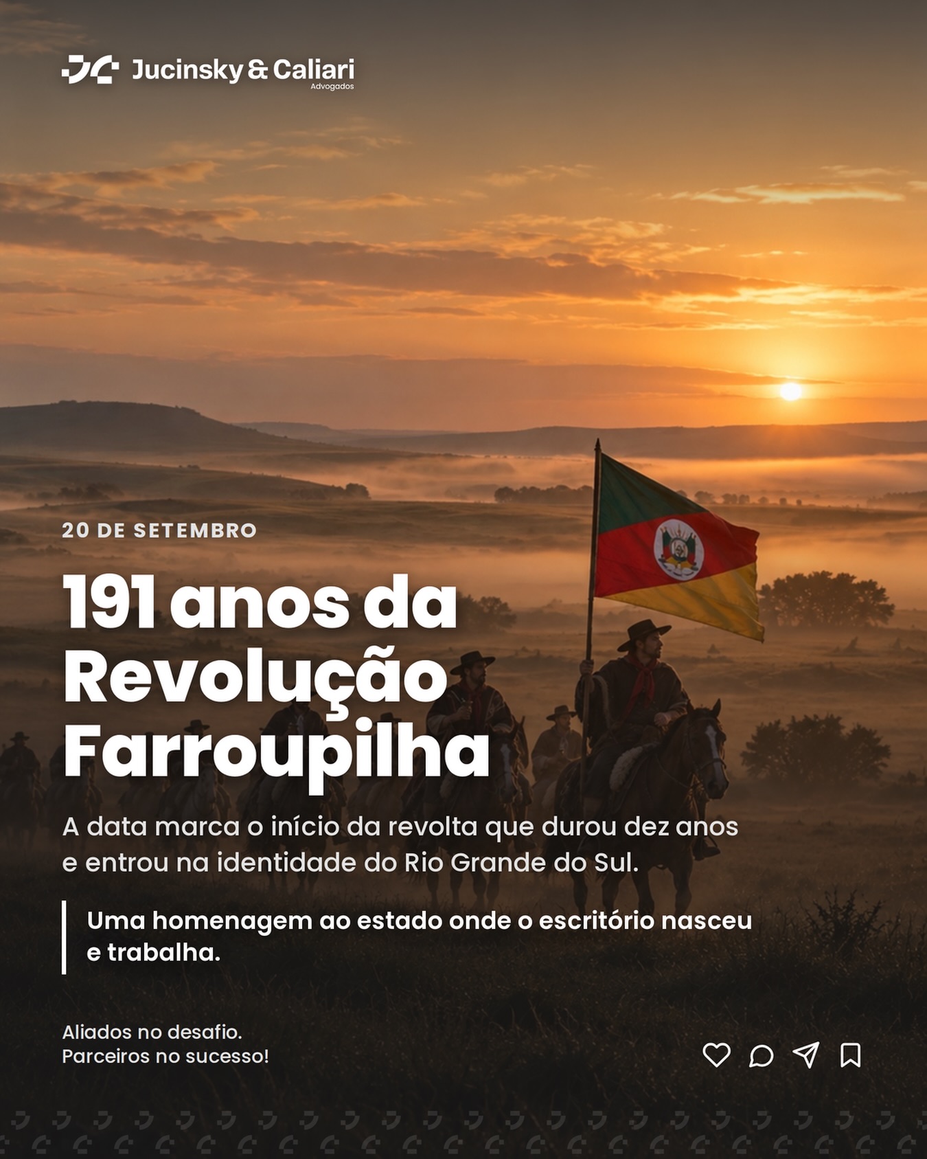 191 ANOS DA REVOLUÇÃO FARROUPILHA Em 20 de setembro de 1835 começava a revolta que se estenderia …
