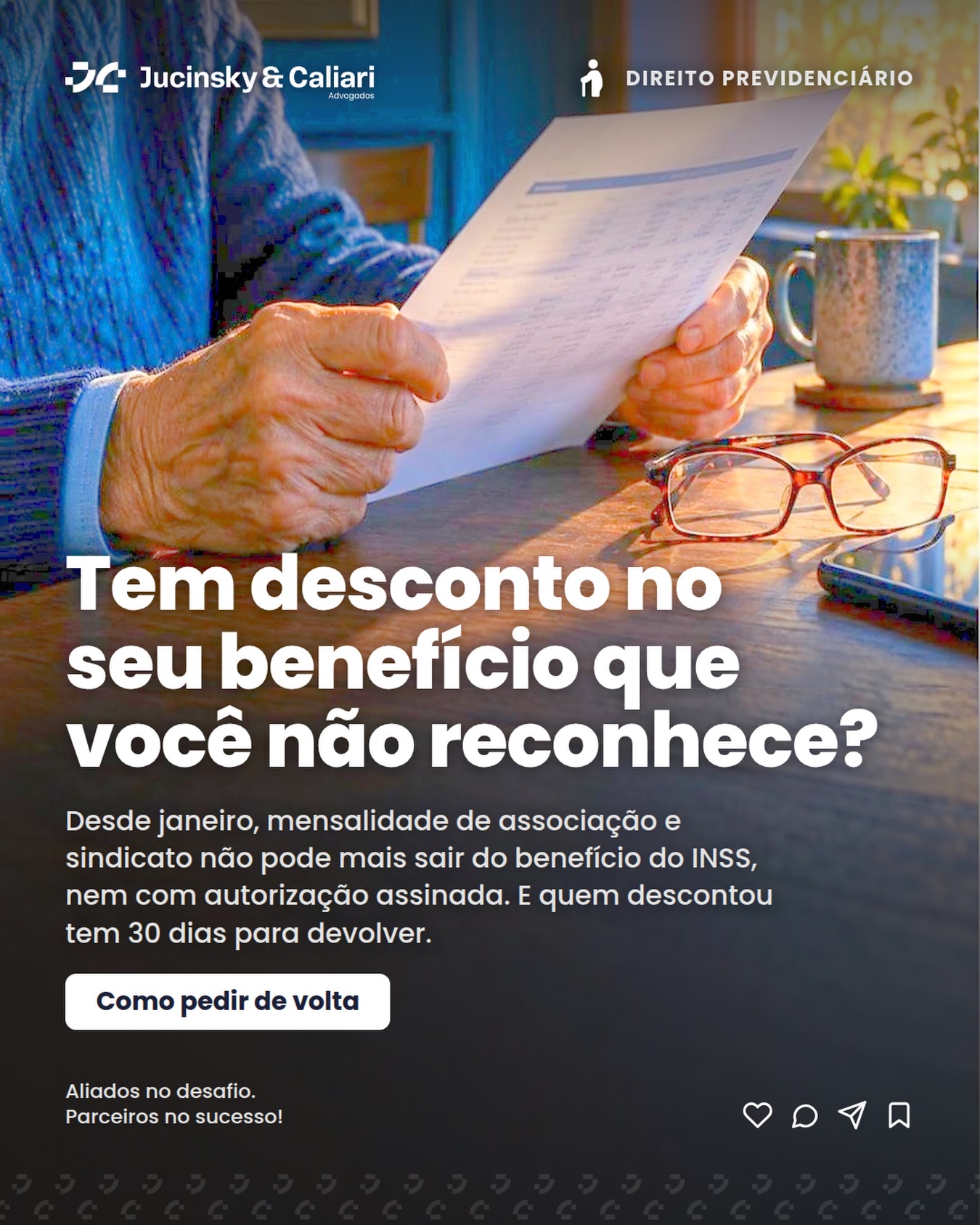 Home 10 DESCONTO QUE VOCÊ NÃO RECONHECE NO INSS NÃO DEVE SER IGNORADO É comum que filhos e netos só confi…