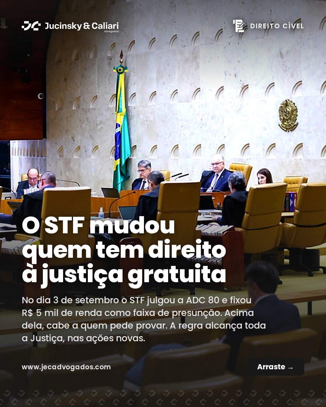 Home 8 ATÉ R$ 5 MIL, A FALTA DE RECURSOS PASSA A SER PRESUMIDA Muita gente acredita que pedir justiça gr…